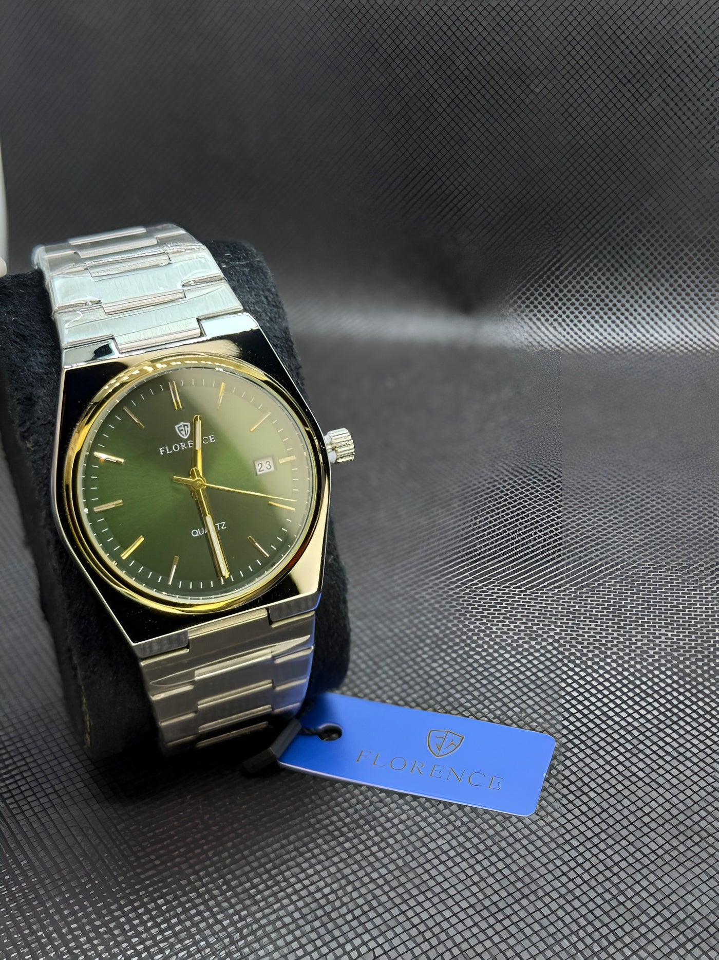 Florence Prestige Green Dial Quartz Watch