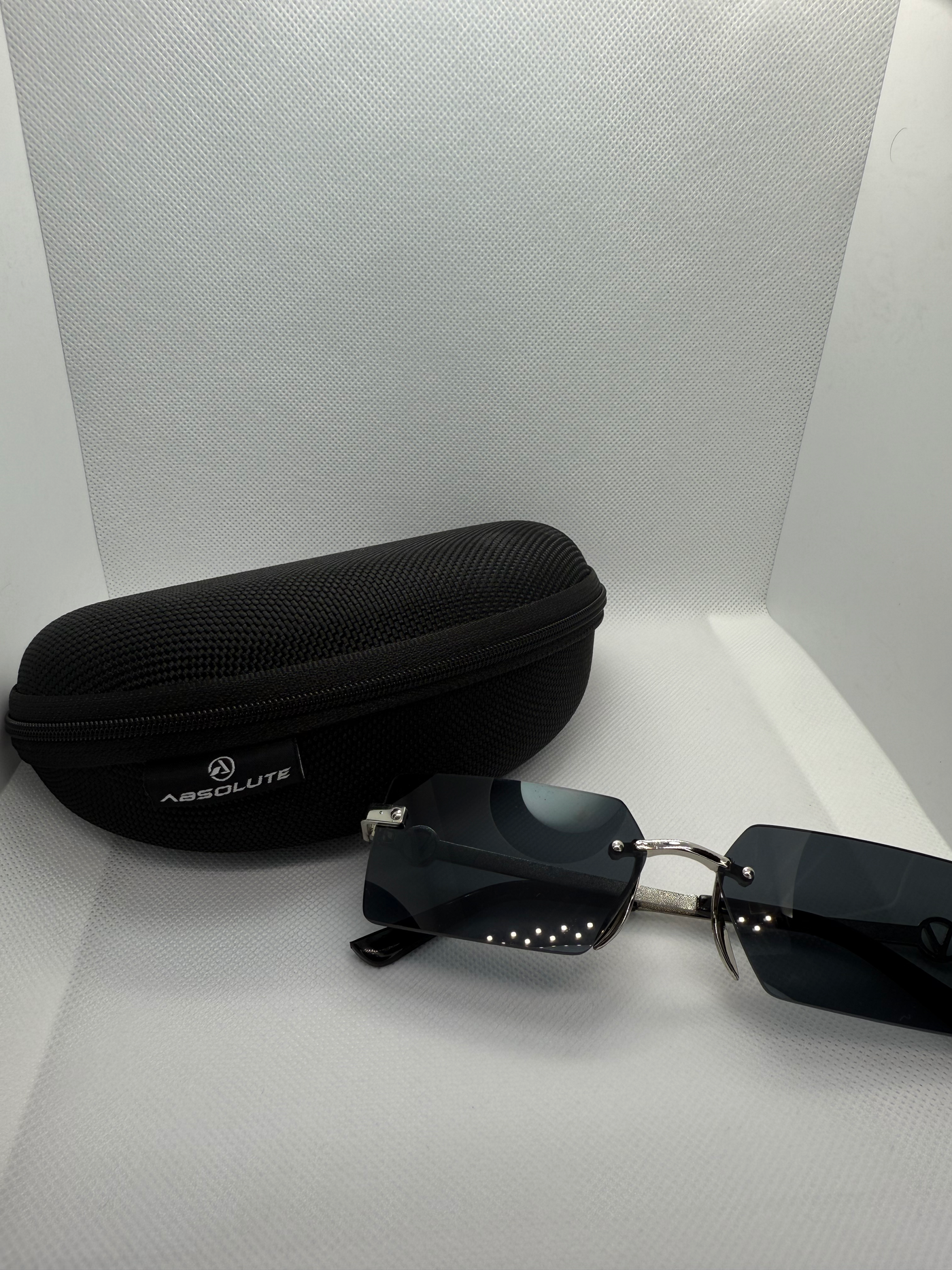 Absolute Eyewear Rimless Rectangle Sunglasses
