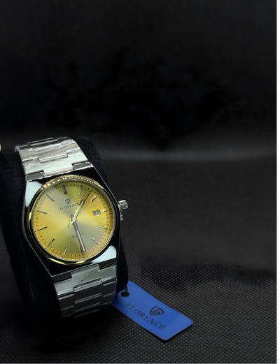 Florence Prestige Gold Dial Quartz Watch